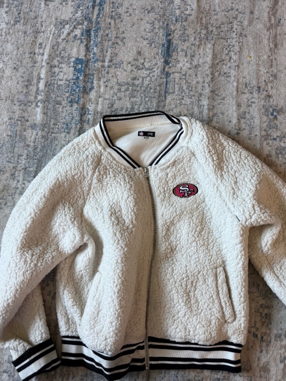49ers fluff jacket